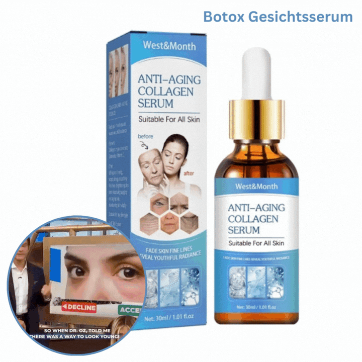 Siero viso anti-età con acido ialuronico e ceramidi | Rassodante, levigante e idratante | Vitamin C Glow, 30 ml