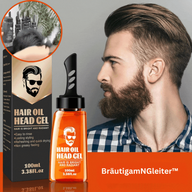 Gel per capelli 2-in-1 con pettine BräutigamNGleiter™ (1+1 gratis)