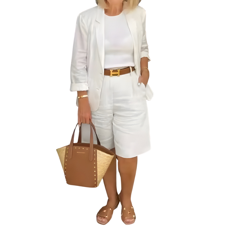 Damen Zweiteiliges Freizeit Set | Hoher Taillenbund &amp; lockere Passform | Weiches, atmungsaktives Material