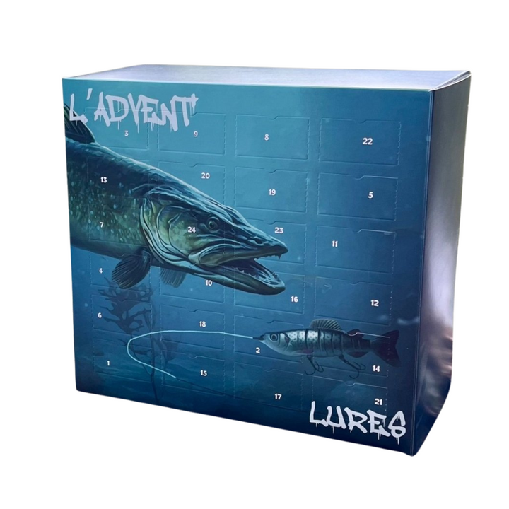 Angler advent calendar with 24 premium lures | Ready to use including hooks | For fresh &amp; saltwater, gift for anglers