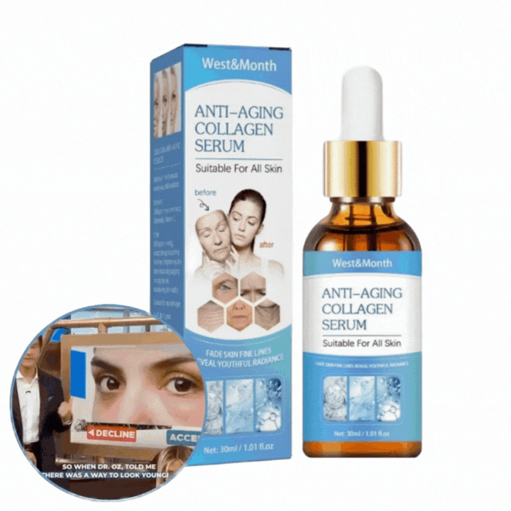 Siero viso anti-età con acido ialuronico e ceramidi | Rassodante, levigante e idratante | Vitamin C Glow, 30 ml