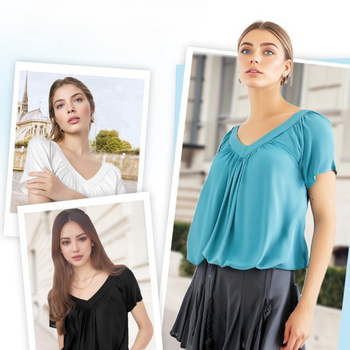 Lisbeth™ Chemisier plissé flatteur