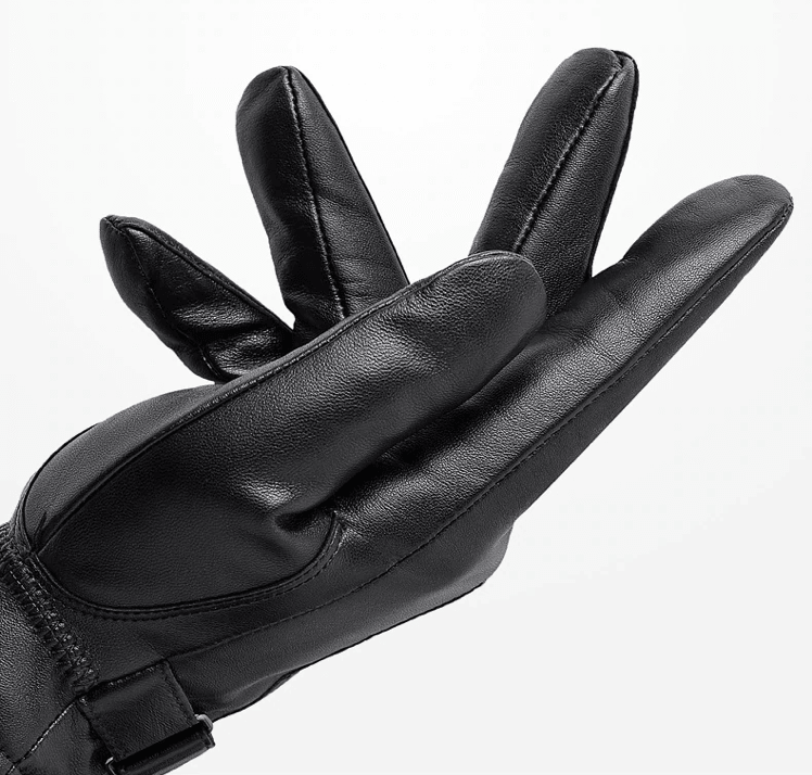 Herren Lederhandschuhe aus Kunstleder | Warme Handschuhe mit bequemer Passform und klassischem Design für Herbst und Winter