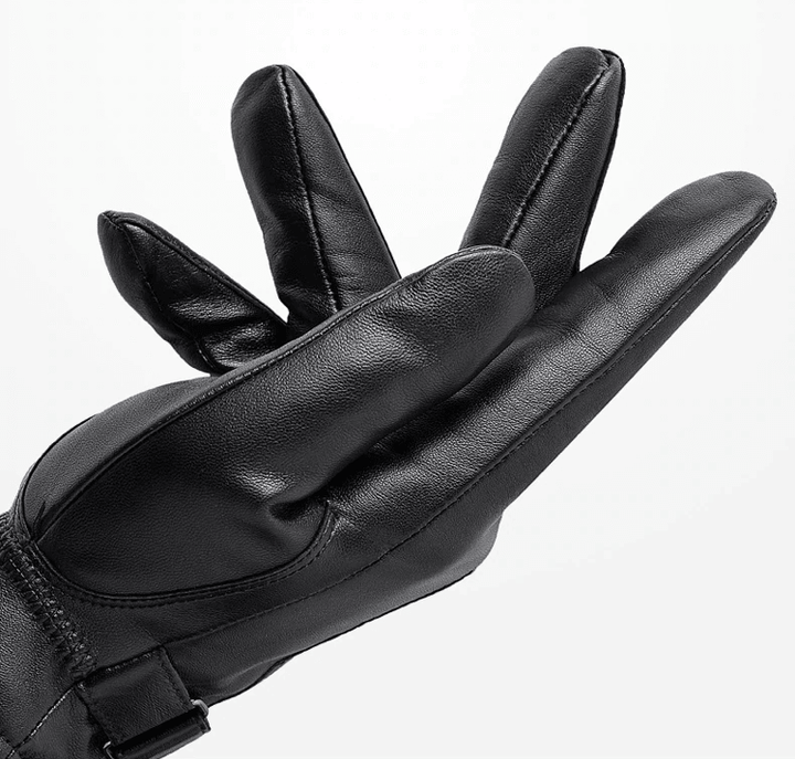 Herren Lederhandschuhe aus Kunstleder | Warme Handschuhe mit bequemer Passform und klassischem Design für Herbst und Winter