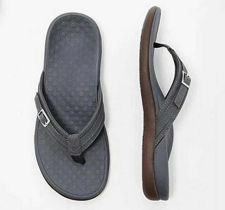 Damen orthopädische Flip-Flops mit Memory-Schaum | Dicke Sohle &amp; Fußgewölbe-Stütze | Kaitlynn