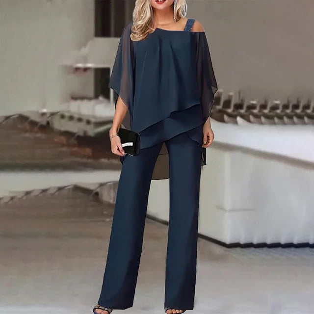 Wilma | Elegantes schulterfreies Design Zweiteiliges Set für Damen