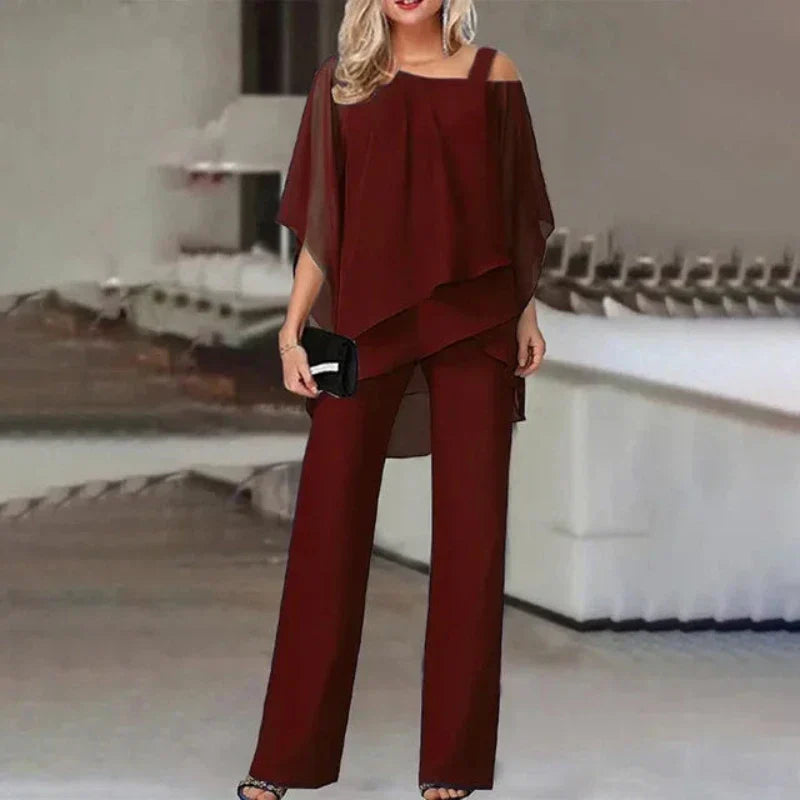 Wilma | Elegantes schulterfreies Design Zweiteiliges Set für Damen