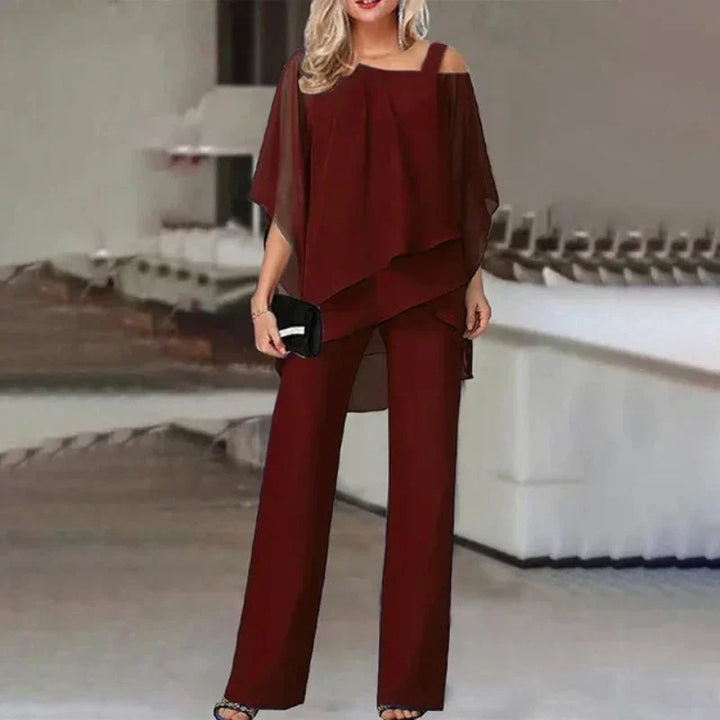 Wilma | Elegantes schulterfreies Design Zweiteiliges Set für Damen