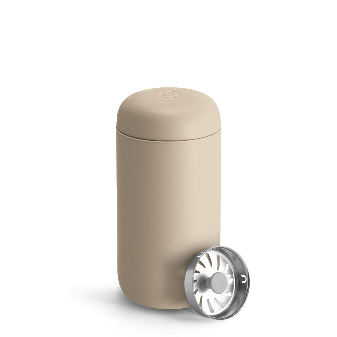Thermobecher 437 ml | Edelstahl-Isolierbecher mit Spritzschutz und BPA-freiem Deckel für unterwegs