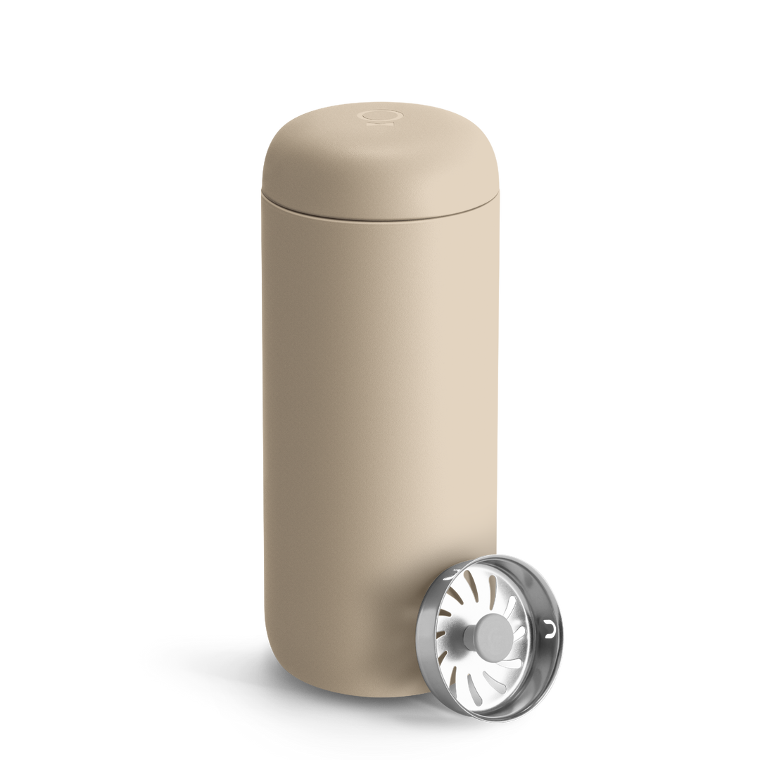 Thermobecher 437 ml | Edelstahl-Isolierbecher mit Spritzschutz und BPA-freiem Deckel für unterwegs