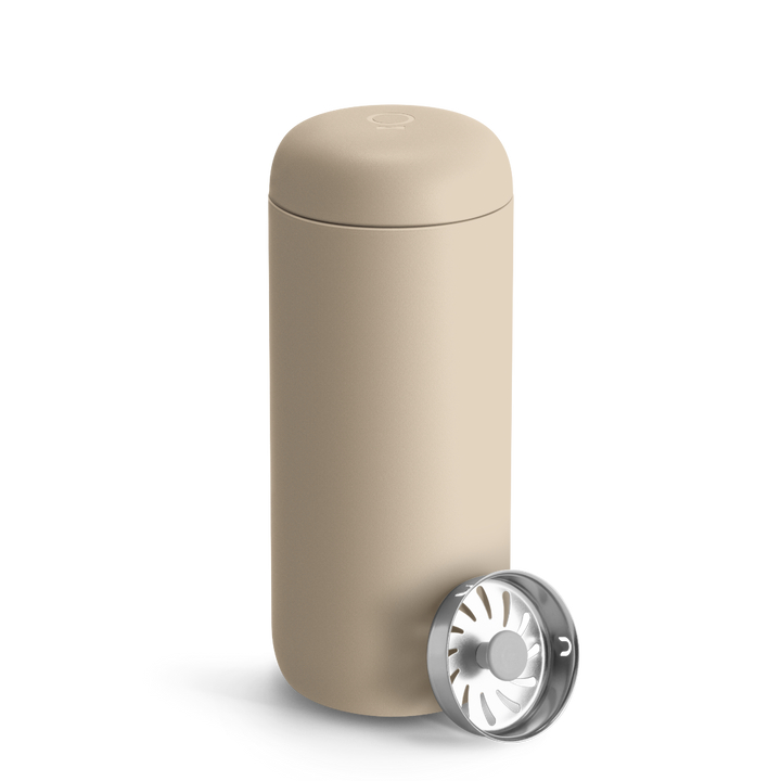 Thermobecher 437 ml | Edelstahl-Isolierbecher mit Spritzschutz und BPA-freiem Deckel für unterwegs