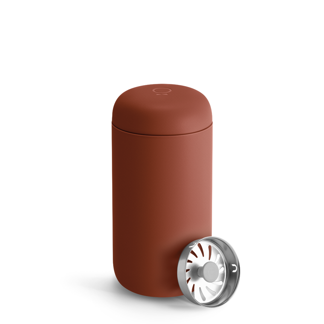 Thermobecher 437 ml | Edelstahl-Isolierbecher mit Spritzschutz und BPA-freiem Deckel für unterwegs