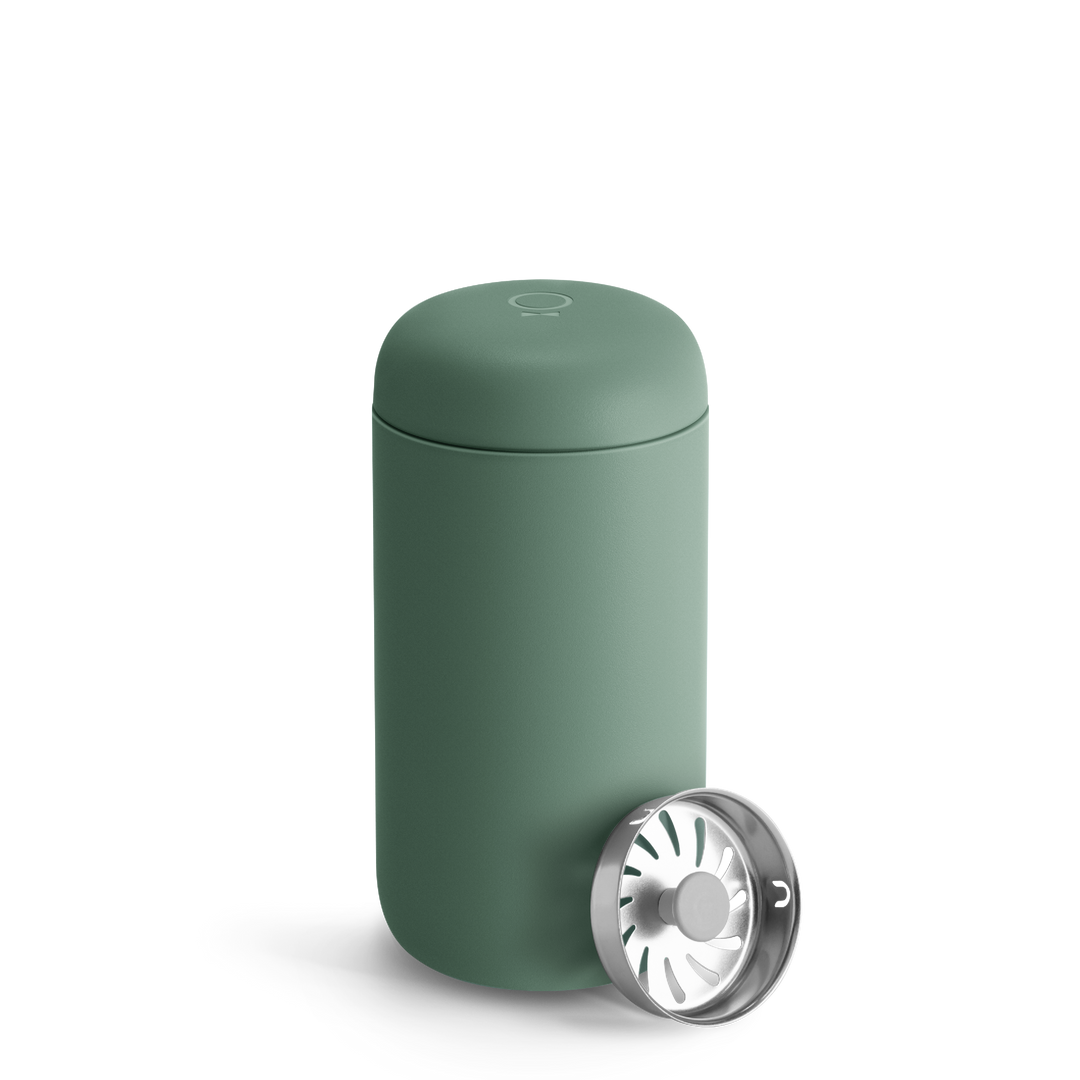 Thermobecher 437 ml | Edelstahl-Isolierbecher mit Spritzschutz und BPA-freiem Deckel für unterwegs