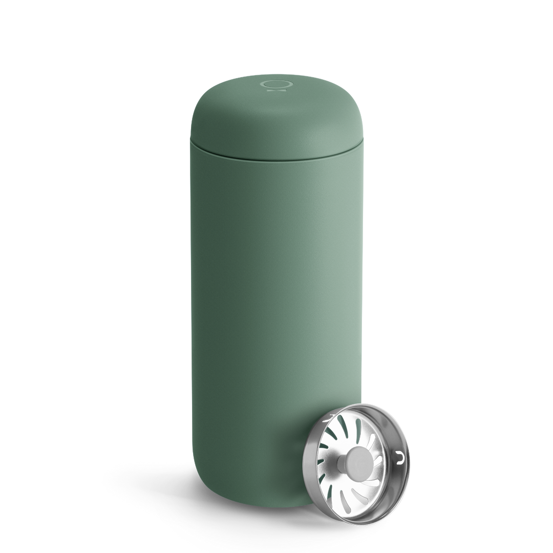 Thermobecher 437 ml | Edelstahl-Isolierbecher mit Spritzschutz und BPA-freiem Deckel für unterwegs
