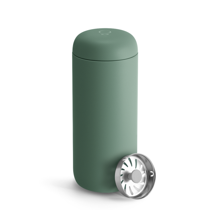 Thermobecher 437 ml | Edelstahl-Isolierbecher mit Spritzschutz und BPA-freiem Deckel für unterwegs