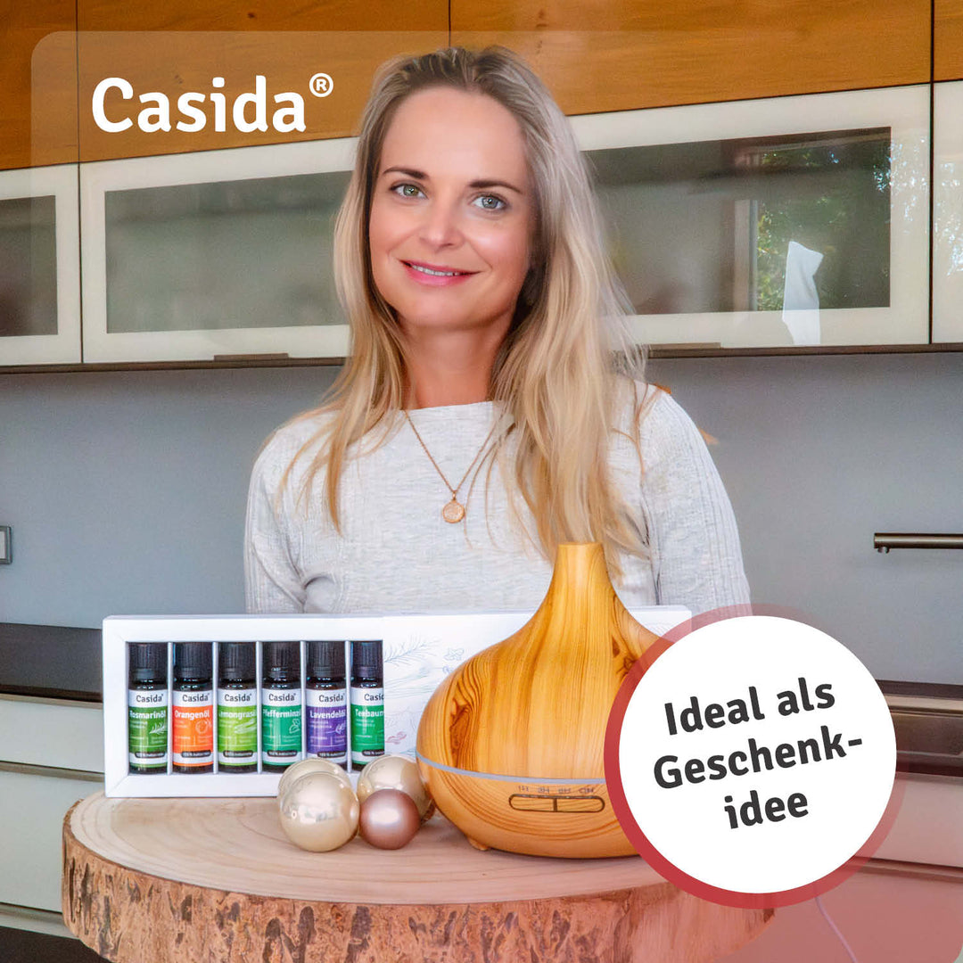 Aromadiffusor | Ultraschall-Diffuser in Holzoptik mit LED
