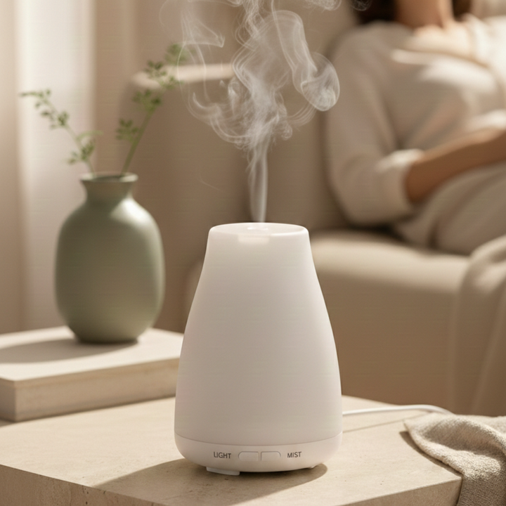 Aromadiffusor | Kompakter Ultraschall-Diffuser mit LED-Beleuchtung