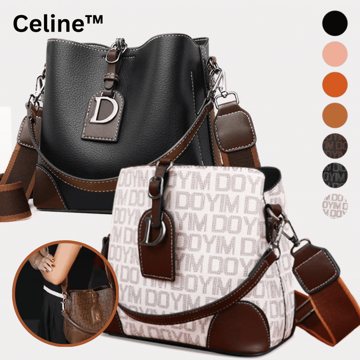 Damen Schultertasche Retro aus PU 21×19×12 cm | Mehrere Fächer &amp; Magnetverschluss | Verstellbare Riemen, viele Farben