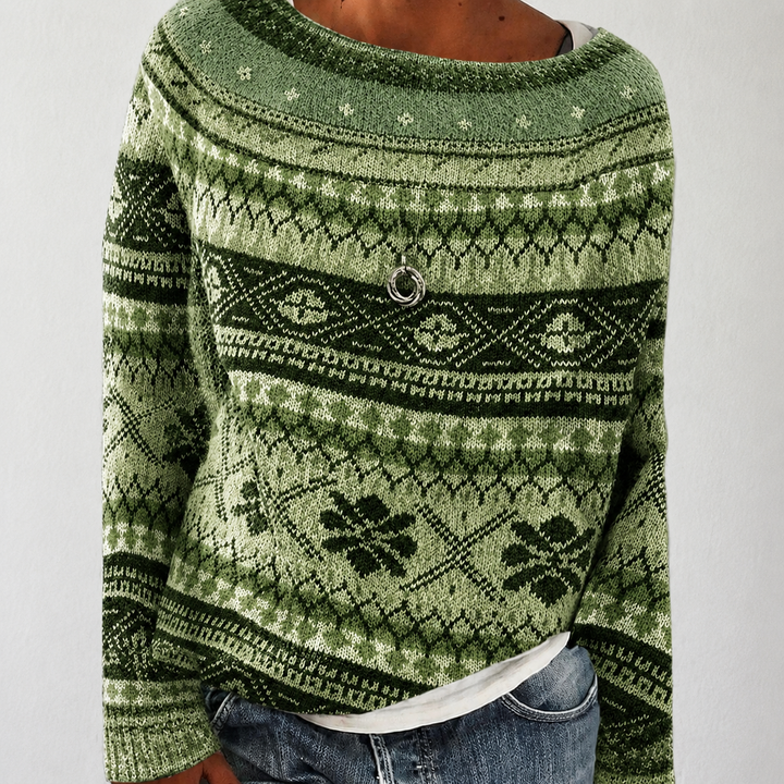 Damen Strickpullover | Winterpullover mit Rundhalsausschnitt und weicher Baumwollmischung