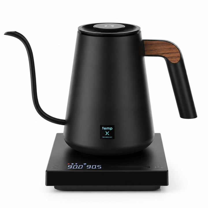 Schwanenhals-Wasserkocher | Elektrischer Wasserkocher mit PID-Temperaturregelung, 900 ml und 1350 W für Filterkaffee