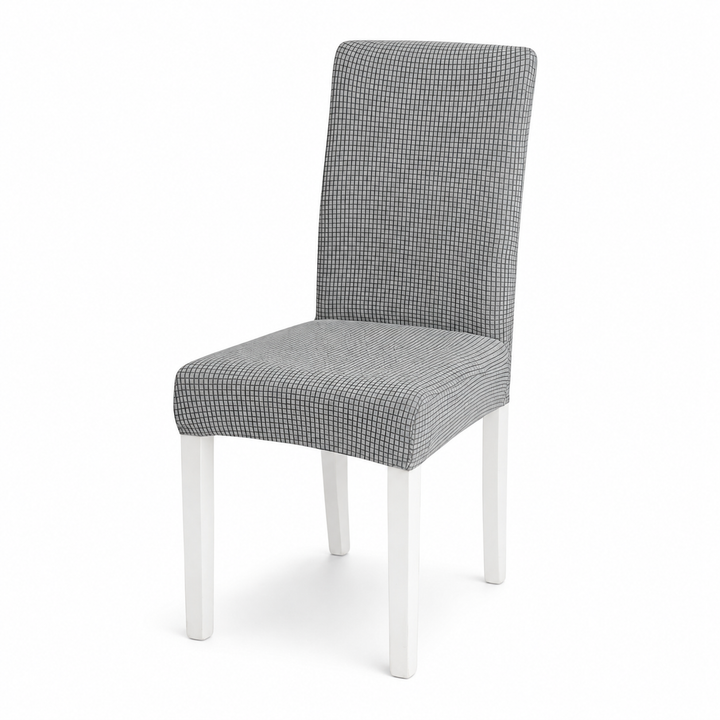 Jacquard-Stretch-Stuhlhussen im 2er-, 4er- oder 6er-Set | Für Rückenlehnen 45–60 cm | Fleckenresistent &amp; knitterarm | Perfekter Sitz ohne Verrutschen
