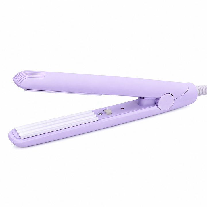 Mini-Lockenstab &amp; Glätteisen 2-in-1 aus Keramik | 190°C konstante Temperatur | Reisegröße 16,5 cm | Für Locken &amp; glattes Haar