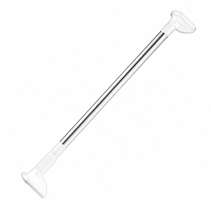 Adjustable rod without drilling | extendable curtain &amp; shower rod stainless steel | rustproof, sturdy clamp mounting