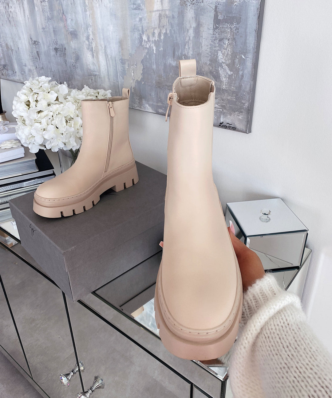 Chelsea Boots Damen | Kurze Boots mit leichtem Futter