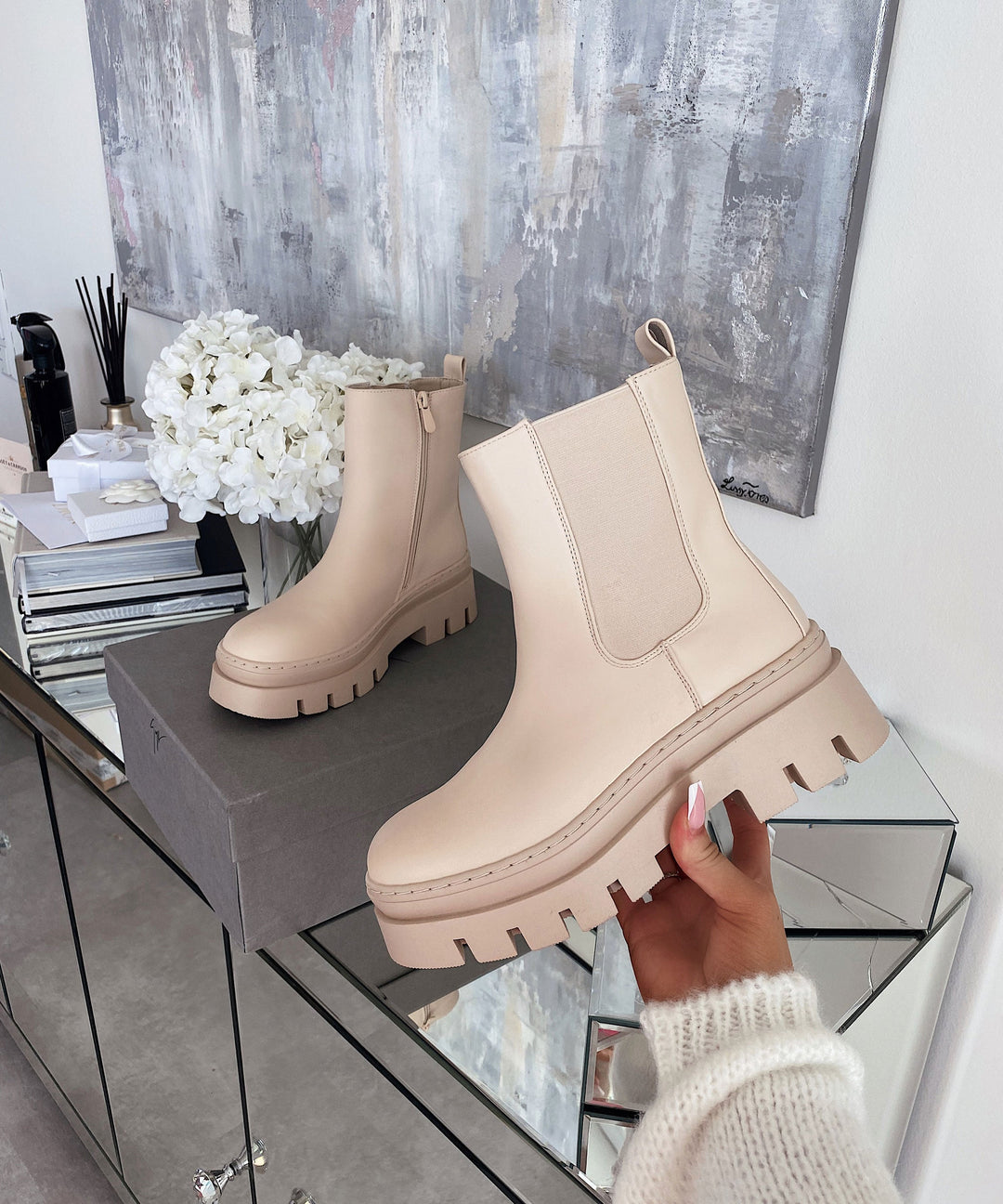 Chelsea Boots Damen | Kurze Boots mit leichtem Futter