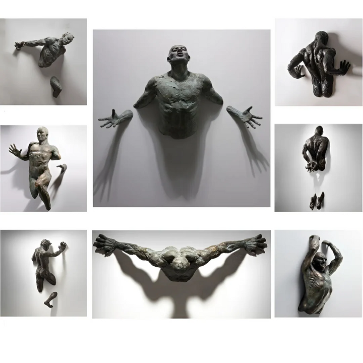 Decorazioni da parete figure | sculture in resina da appendere | vari design e dimensioni