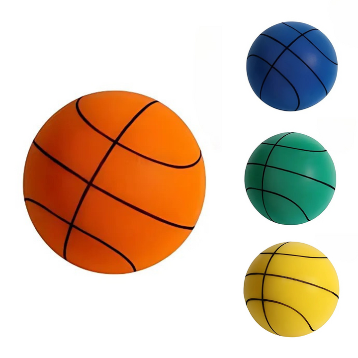 Weich &amp; Leise Basketball | PU-Schaum Indoor-Ball | Geräuscharm, Möbelfreundlich &amp; Federnd | inkl. Netztasche