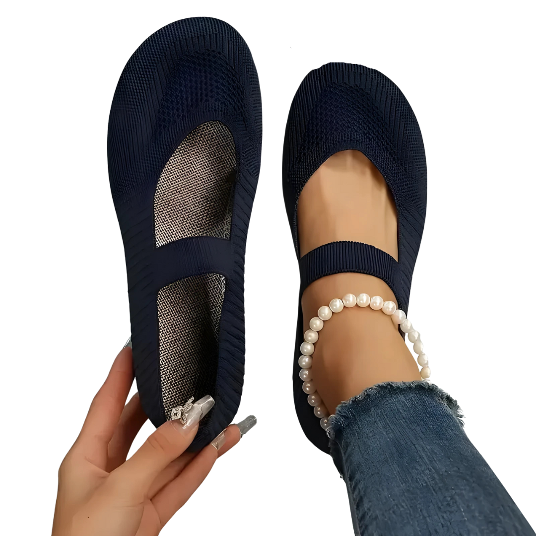 Damen Slip-On Schuhe | Leicht &amp; Atmungsaktiv | Flache Sohle