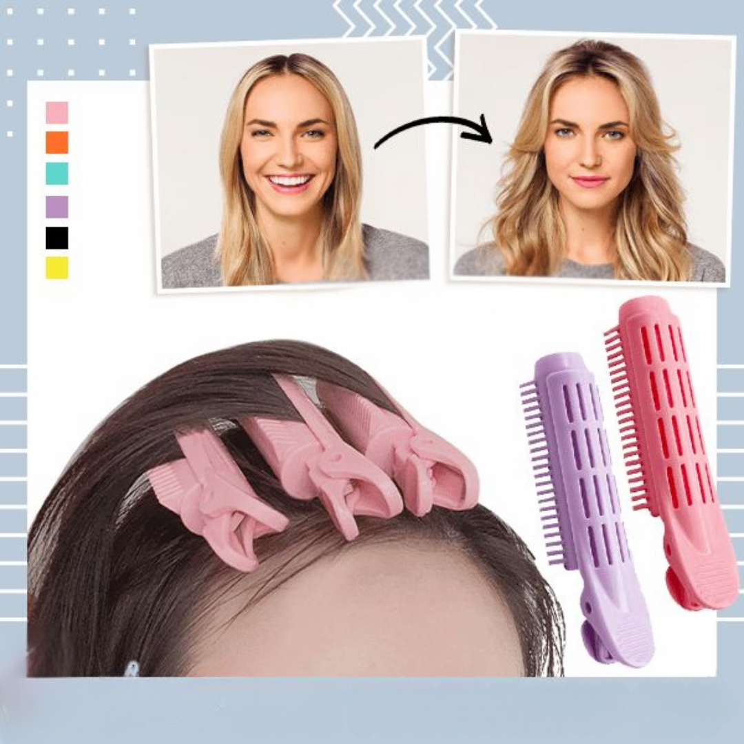 Haarwurzel-Volumenclips im Set | Sofort Lifting am Ansatz für feines Haar | Ohne Hitze, wiederverwendbar | Transparent/Rosa/Schwarz