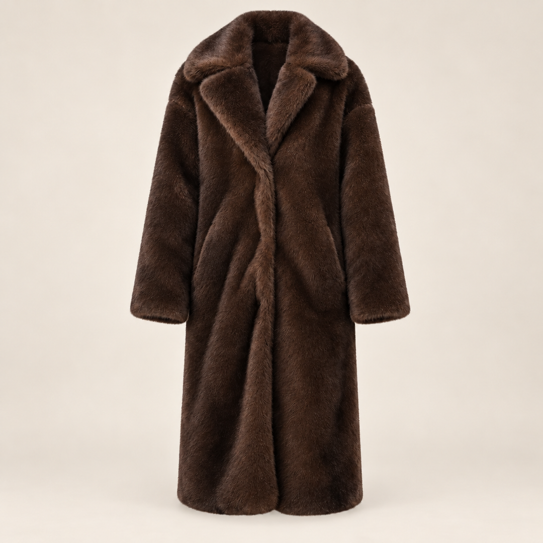 Damen Wintermantel | Langer Mantel mit weichem Innenfutter, klassischem Schnitt und bequemer Passform für Alltag und Freizeit