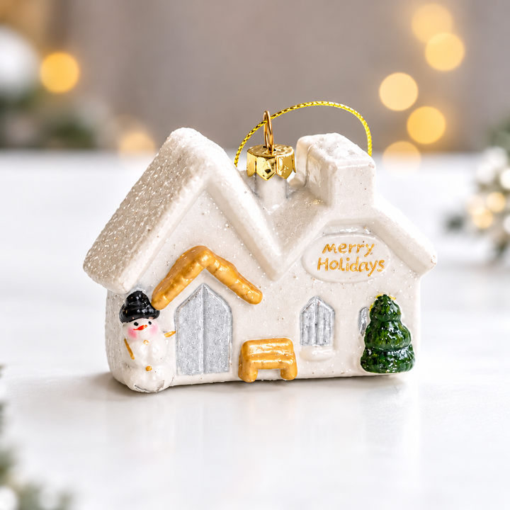 Weihnachtsanhänger | Christbaumschmuck mit verschiedenen Wintermotiven, Aufhängeschlaufe und dekorativen Details für festliche Weihnachtsdeko