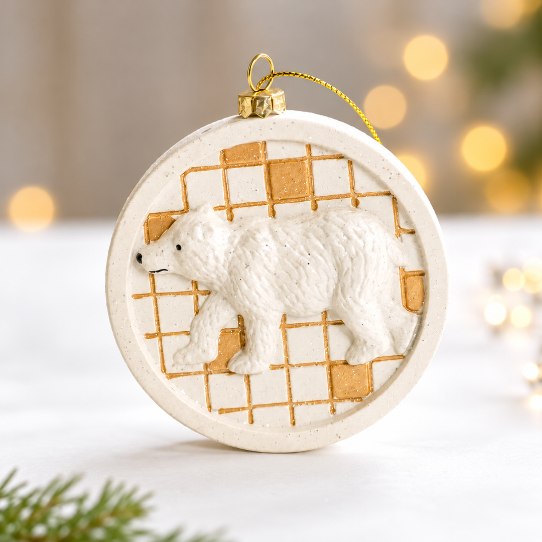 Weihnachtsanhänger | Christbaumschmuck mit verschiedenen Wintermotiven, Aufhängeschlaufe und dekorativen Details für festliche Weihnachtsdeko