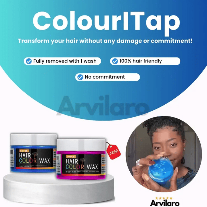Avilaro ColourITap™️ (1+1 ILMAISEKSI TÄNÄÄN) | Muuta hiuksesi sekunneissa maagisella hiusvahallamme!