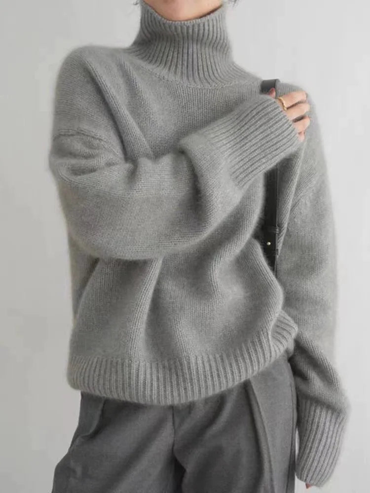 Karley | Pull à col roulé doux en tricot