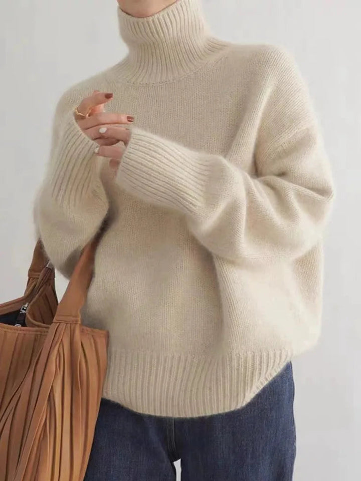 Karley | Pull à col roulé doux en tricot