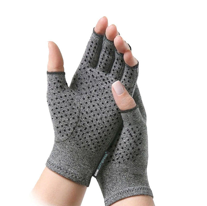 Guanti compressivi in fibra di bambù | Punta dita aperte per uso quotidiano e lavoro | Supporto per mani rigide e affaticate