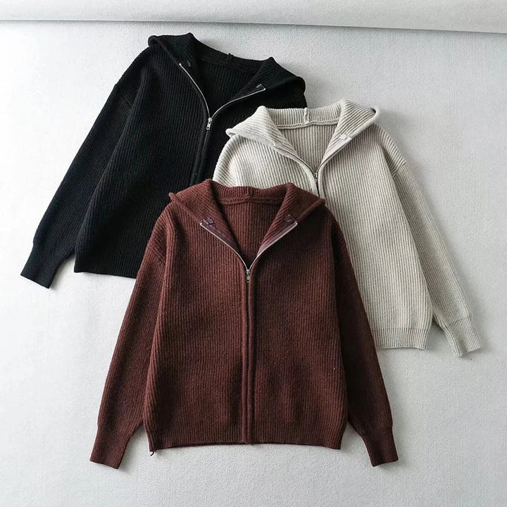 Damen Strickpullover aus weichem Strick | Kuscheliger Winterpullover mit zeitlosem Design für Büro, Alltag und Freizeit