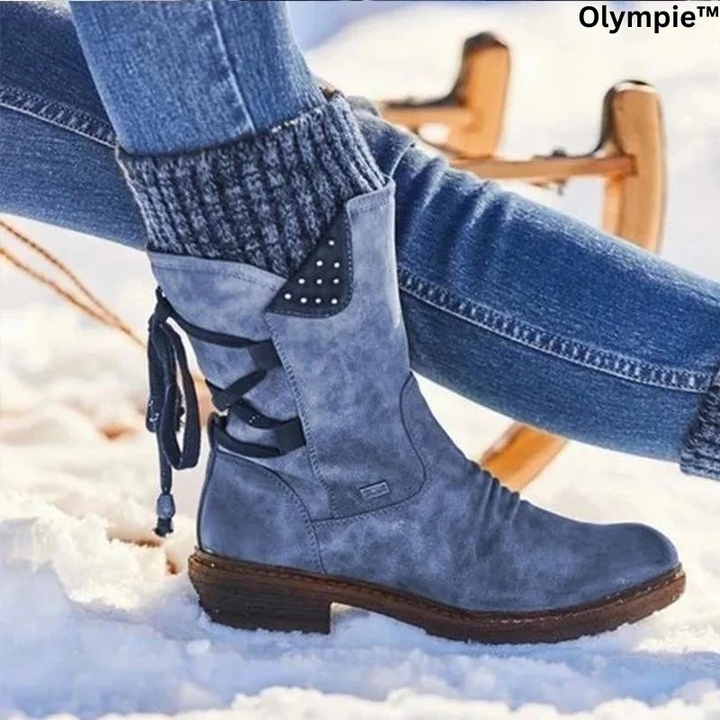 Olympie™ WinterStiefel | Wasserdicht, Warm &amp; Langlebig | Mid-Calf Design | Rutschfest &amp; Komfortabel