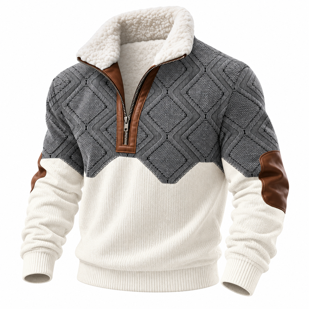 Herren Rollkragenpullover aus Baumwollmischung | Warmer Pullover mit weicher Stoffqualität und elastischer Passform