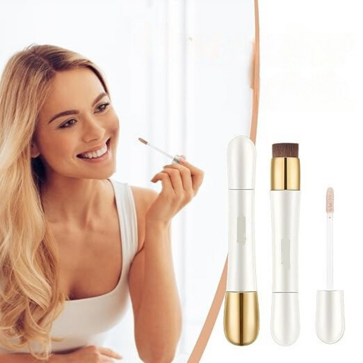 2-in-1 foundation stick + anti-wrinkle concealer 7 g | High coverage &amp; waterproof | With brush | 3 shades