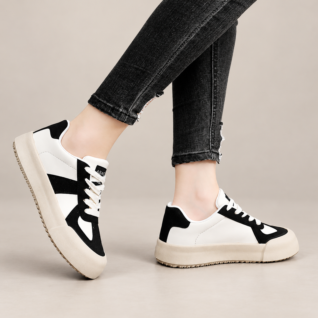 Damen Sneaker | Bequeme Freizeitschuhe mit atmungsaktivem Obermaterial, rutschfester Sohle und guter Dämpfung für den Alltag