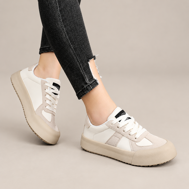 Damen Sneaker | Bequeme Freizeitschuhe mit atmungsaktivem Obermaterial, rutschfester Sohle und guter Dämpfung für den Alltag
