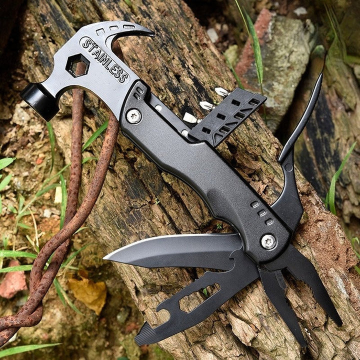 7-in-1 Multifunktionshammer kompakt | Mini-Werkzeug für Heim &amp; Outdoor | Hämmern, Schneiden, Klemmen, Schrauben &amp; Nagelziehen