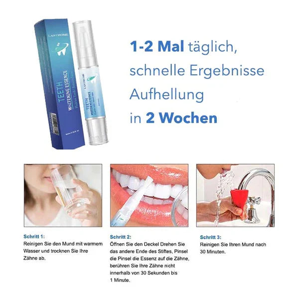 Teeth whitening kit for home &amp; travel | Reduces stains from coffee, tea &amp; more | Gentle on enamel | For a brighter smile