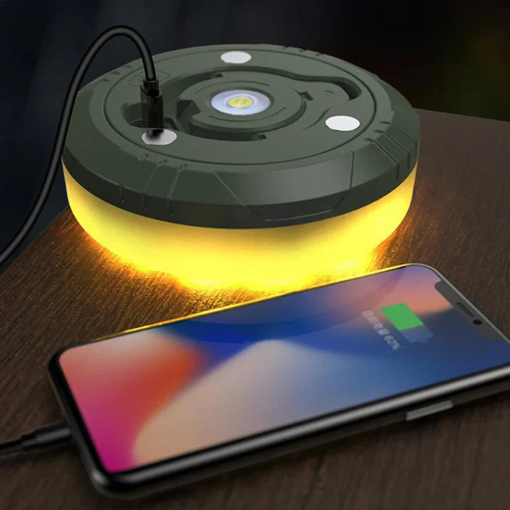 LED-Lichterkette 10 m mit 100 LEDs | USB wiederaufladbar &amp; IP65 wasserdicht | 8 Lichtmodi für Camping &amp; Garten
