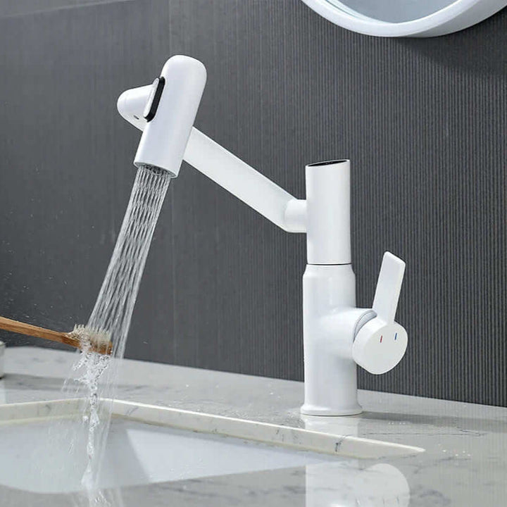 Digital water meter for faucet with temperature display | Save water &amp; energy | Live flow + consumption counter | Universal, easy to install